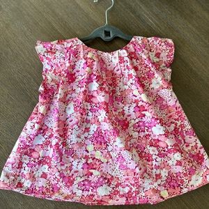 Jacadi pink floral top size24month